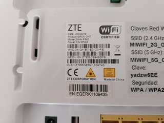 ROUTER ZTE ZXHN F680 GPON ONT FIBRA OPTICA