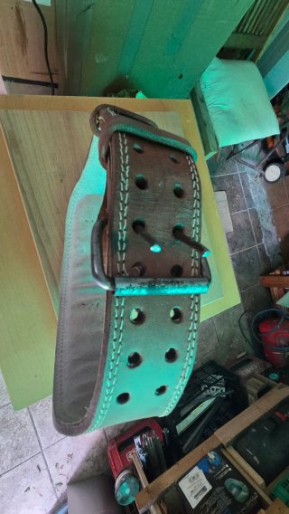 Cinturón Lumbar RD Sports Cuero Vintage Trabajo