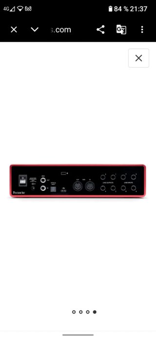 Focusrite Scarlett 18i8 Interfaz Audio Roja 3 gen.