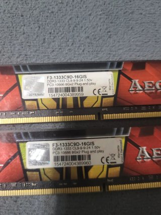 2x G.SKILL Aegis DDR3 16GB (8GBx2) 1333MHz