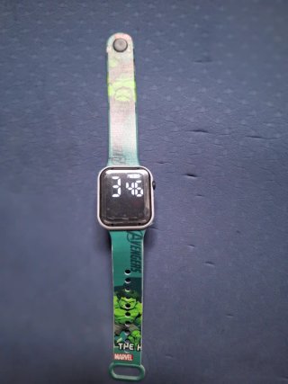 Reloj Digital Infantil The Hulk Marvel