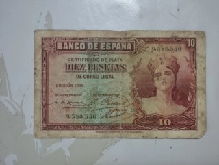 Billete 10 Pesetas Banco de España 1935