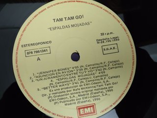 Vinilo Tango Tam Go! - Espadas Mojadas