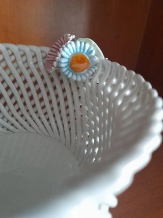 Cestino ceramica Bassano fiori