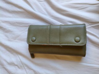 Cartera monedero Misako beige