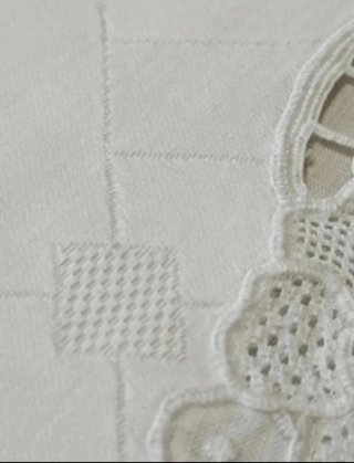 Copriletto Matrimoniale Vintage Fiandra Lino