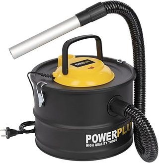 Power Plus Ash Vacuum Cleaner, Dust Collector, Suitable for Oven, Fireplace, 1000 W, 15 Litres, Black (POWX3000)