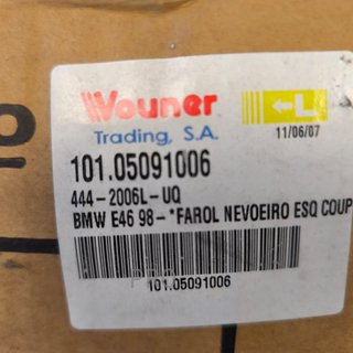 FARO ANTINIEBLAS IZQUIERDO BMW SERIE 3 NUEVO 10105091006