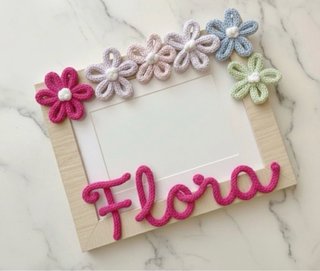 Cornice porta foto personalizzata in tricotin