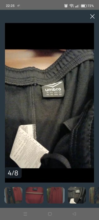 Tuta Umbro nera e rossa