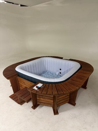 Spa Hinchable Malibu con Mueble Madera