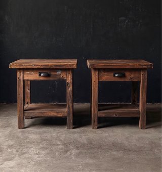 Mesitas / cajoneras / de madera recuperada