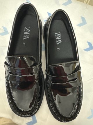 Zapatos charol niño negros
