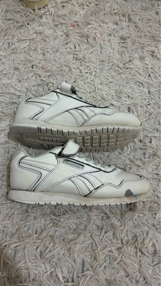Zapatillas Reebok niño blancas y grises