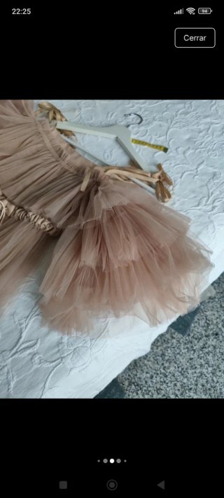 Vestido niña atrezzo fotografía