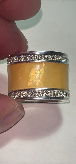 Anello fascia zirconi