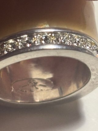 Anello fascia zirconi