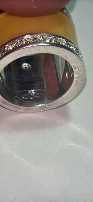 Anello fascia zirconi