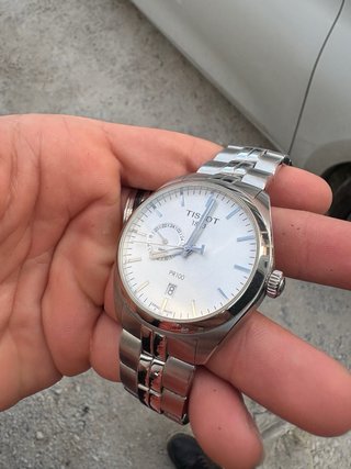Reloj Tissot PR100 Plata y Blanco