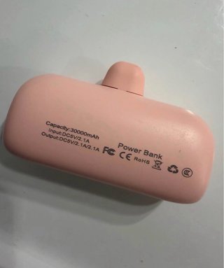 Batería Externa Tipo C Rosa 20W  30000mah
