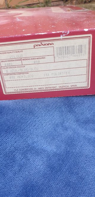 Falda mesa camilla 90cm azul Paduana