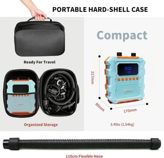 Inflador Eléctrico Portátil 60 PSI con Batería