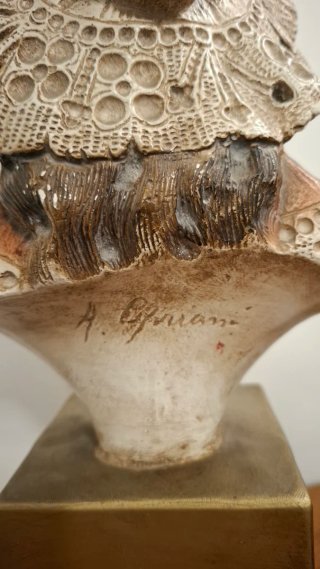 Busto doncella escayola A. Cipriani