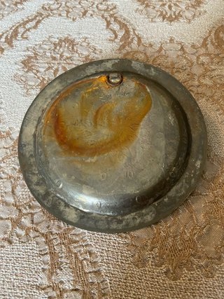 Set 3 piatti decorativi ottone e metallo