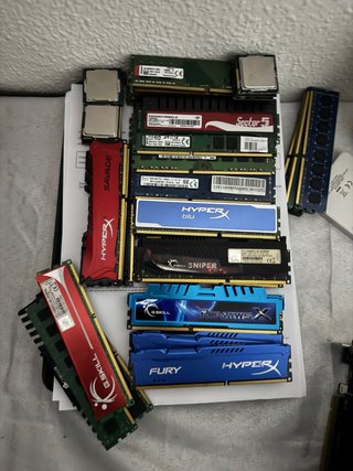 Lotes RAM y CPUs PC Corsair, G.Skill, HyperX