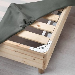 Cama IKEA 90cm:colchón,somier,patas y cabecero
