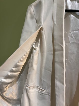 Blazer capa blanco mujer