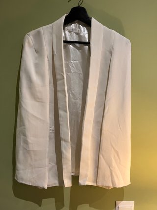 Blazer capa blanco mujer