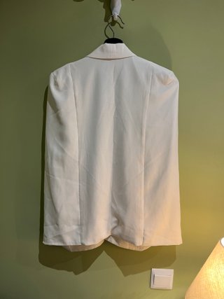 Blazer capa blanco mujer