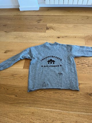 Jersey Chrome Hearts Gris Desgastado