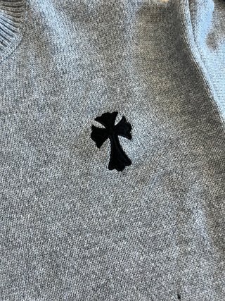 Jersey Chrome Hearts Gris Desgastado