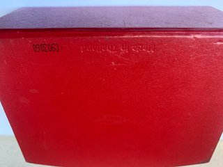 Cofanetto Vintage Cartier Parfums Paris Rosso Oro