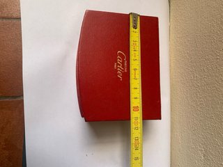 Cofanetto Vintage Cartier Parfums Paris Rosso Oro