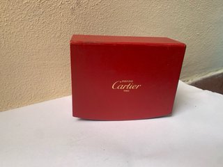 Cofanetto Vintage Cartier Parfums Paris Rosso Oro