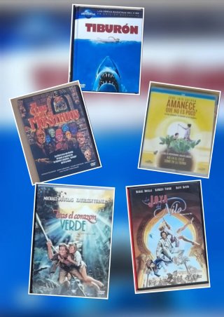 Lote 5 Películas DVD/Blu-ray
