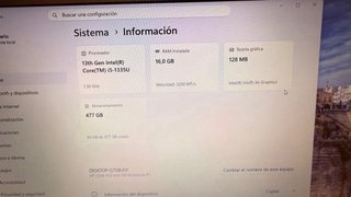 Portátil HP 13ª Gen i5 16GB RAM