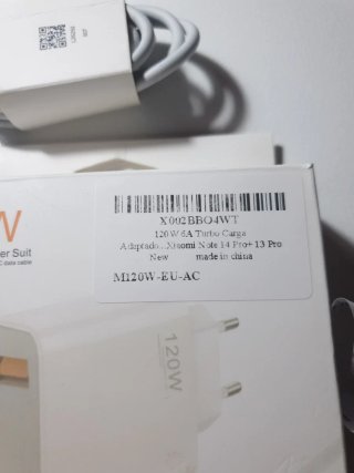 Adaptador Carga Xiaomi 120W 6A
