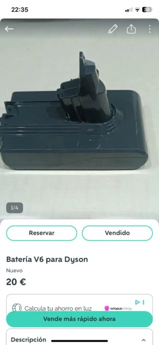 Batteria V6 per Dyson