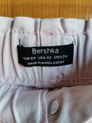 Shorts Bershka niña rosa