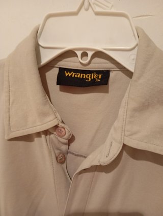 Camisa juvenil manga corta Wrangler beige