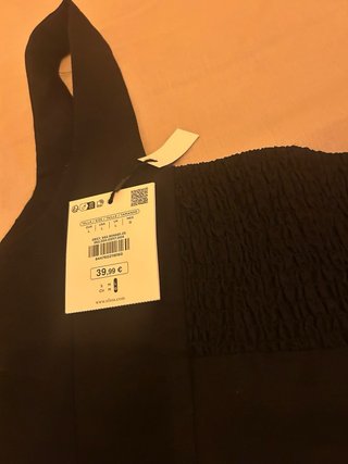 Top Sfera Negro Botones Talla S