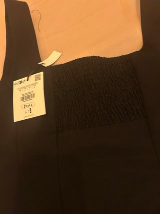 Top Sfera Negro Botones Talla S
