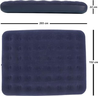 NUEVO Colchón Hinchable Doble 203x152 Almohadas