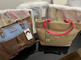 Bolso Privata Beige Asas Rosa Nuevo