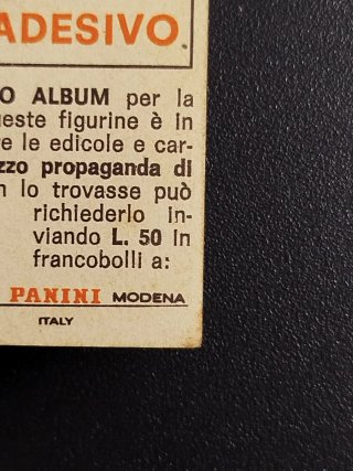 1973-74 PANINI CAMPIONI DELLO SPORT CASSIUS CLAY