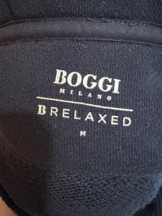 Sudadera con capucha azul Boggi